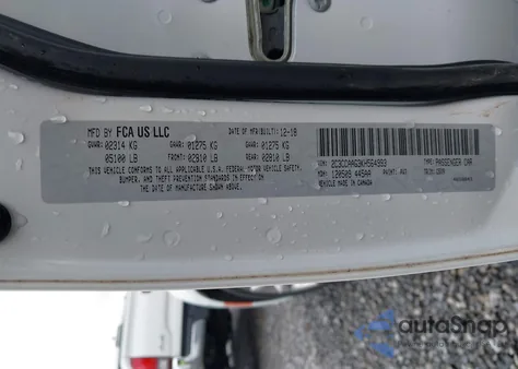 2019 Chrysler 300 Touring из США, поврежденный, VIN 2C3CCAAG3KH564993